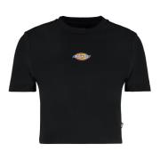 Dickies Logo Detalj Cropped T-shirt Black, Dam