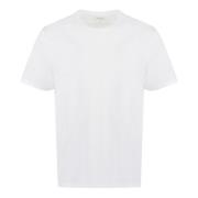 Vince Räfflad bomull T-shirt White, Herr