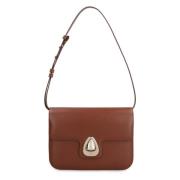 A.p.c. Astra Läder Axelväska Brown, Dam