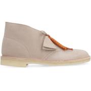 Clarks Klassiska Mockaökenkängor Beige, Herr