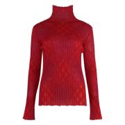 Burberry Mohair Blend Pullover Sweater Pink, Dam