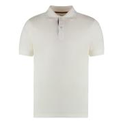 PS By Paul Smith Bomull Polo Skjorta med Ribbade Detaljer Beige, Herr