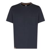 PS By Paul Smith Ekologisk Bomull Ribbad T-shirt Blue, Herr