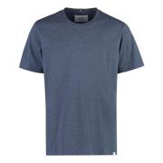 Les Deux Marais Ekologisk Bomull T-Shirt Blue, Herr