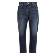 Icon Denim 5-ficks bomullsjeans med baklogo Blue, Herr