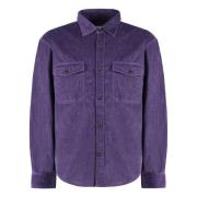 Gant Corduroy Skjorta med Framfickor Purple, Herr