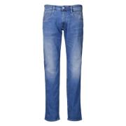 Replay Blå Jeans Stilfull Modell Blue, Herr