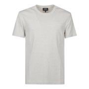 A.p.c. Lewis T-shirt Klassisk Avslappnad Slitage Beige, Herr