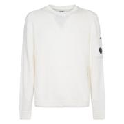 C.p. Company Lens Knit Sweaters White, Herr