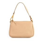 Gianni Chiarini Läder Axelväska Beige, Dam