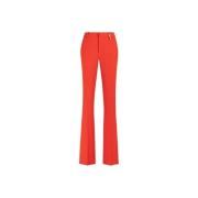 Roberto Cavalli Tiger Tooth Flared Trousers Orange, Dam