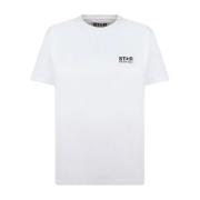 Golden Goose Logo Star T-Shirt White, Dam