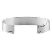 Le Gramme Bandarmband tillverkat i Frankrike Gray, Unisex