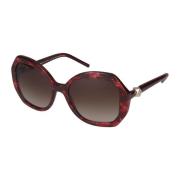 Giorgio Armani Stiliga Solglasögon 0Ar8180 Red, Dam