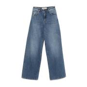 Semicouture Blå Jeans för Kvinnor Blue, Dam