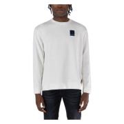 Armani Exchange Räfflad Crew Neck Tröja White, Herr