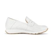 Gabor Vit Dam Loafer - Stilfull Kollektion White, Dam