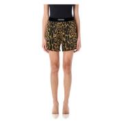 Tom Ford Lyxiga Silke Boxershorts Camel Leo Multicolor, Dam