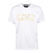 Versace Jeans Couture Bomull T-shirt med Stiligt Design White, Herr