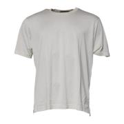 Dolce & Gabbana Silkeblandad Crew Neck T-shirt White, Herr