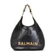 Balmain Svarta väskor för stiligt utseende Black, Dam