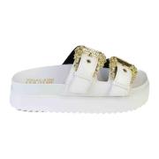 Versace Jeans Couture Sliders White, Dam