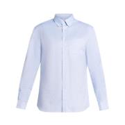 Salvatore Ferragamo Himmelblå Button-Down Skjorta Blue, Herr