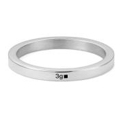 Le Gramme Bandring Tillverkad i Frankrike Gray, Unisex