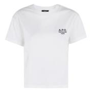 A.p.c. Boxy Rue Madame T-Shirt White, Dam