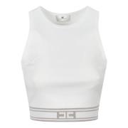 Elisabetta Franchi Stickad topp White, Dam