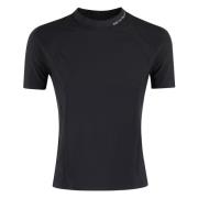 T by Alexander Wang Mock Neck Rashguard Top Black, Dam