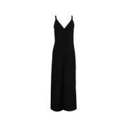 8PM Svart Linne Jumpsuit V-Hals Breda Ben Black, Dam