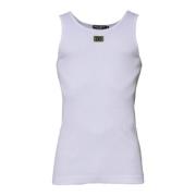 Dolce & Gabbana Vit Ärmelös Rund Hals T-shirt White, Herr