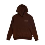 Deus Ex Machina Barrett Logo Print Hoodie Brown, Herr