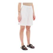 Max Mara Flared 'Oliv Badkläder Shorts White, Dam