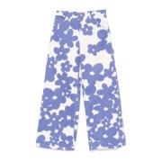 Marni Blommig Denim Lavendel/Vit Multicolor, Dam