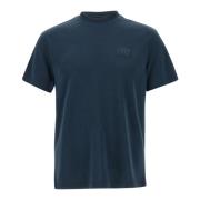 Emporio Armani EA7 Mjuk Lyocell Blandning Herr T-shirt Blå Blue, Herr