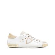 Philippe Model Vita Snörskor med Distressed Finish White, Dam