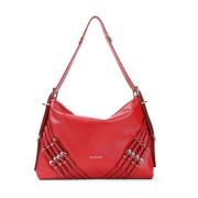 Givenchy Multi Buckles Medium Vouyou Väska Red, Dam