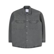 Edwin Praktisk Overshirt Europa Stil Black, Herr