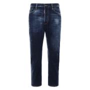 Dsquared2 Blå Jeansbyxor 5 Fickor Blue, Herr