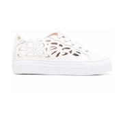 AGL Laser Cut Detalj Sneakers White, Dam