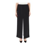 Pinko Elegant Svart Split Kjol Black, Dam