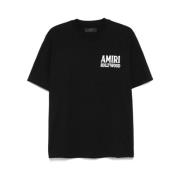 Amiri Svart Crew Neck Kortärmad T-shirt Black, Herr