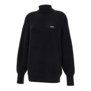 Rotate Birger Christensen Svart Ull Alpacka Turtleneck Tröja Black, Da...