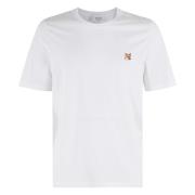 Maison Kitsuné Fox Head Patch T-shirt White, Herr