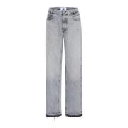 Ball Grå Denim Straight Leg Jeans Blue, Dam