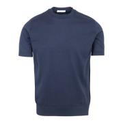 Paolo Pecora Blå Bomull T-shirt Regular Fit Blue, Herr