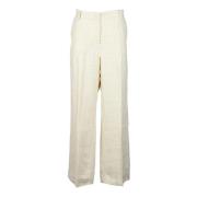 Max Mara Weekend Linne Weekend Byxor White, Dam