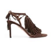 Aquazzura Sandal med 85mm Klack Brown, Dam